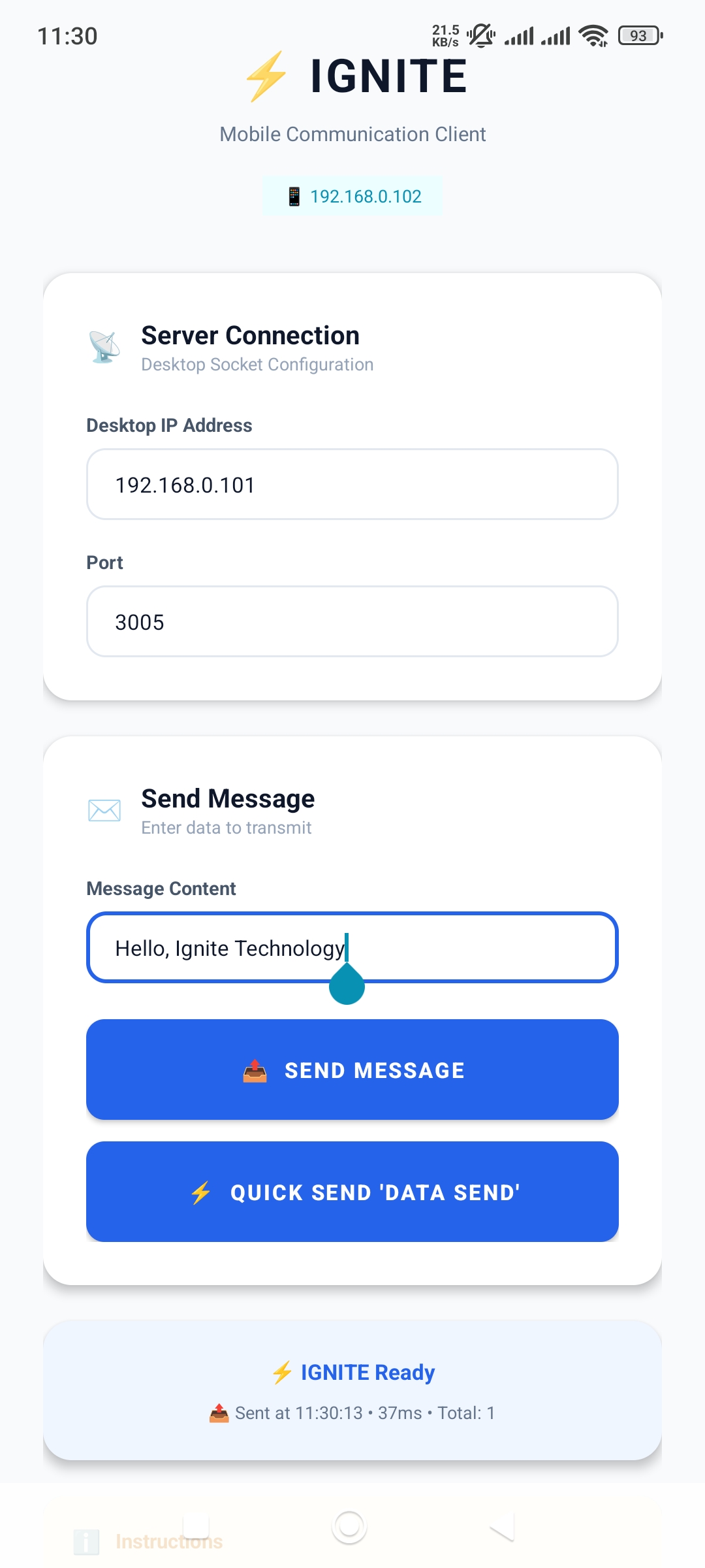 Real Time Communication System (Mobile)